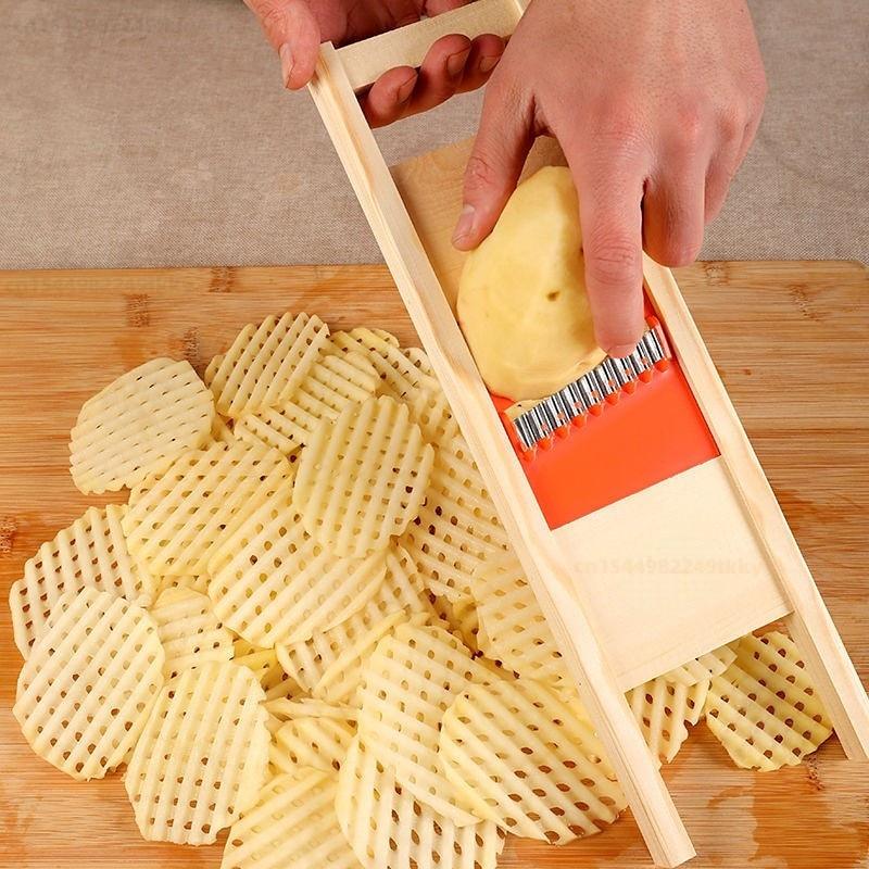 Cortadora de Patatas Slicer Profesional de Madera - Epifanix